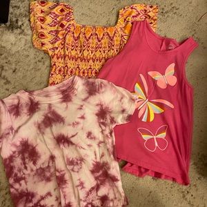 Girls size 7/8 shirt bundle